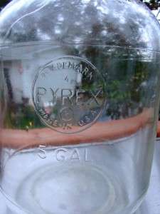 Pyrex 5 Gal 19Lt Car Boy Glass Lab Bottle EUC  