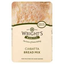 Wrights Ciabatta Bread Mix 500G   Groceries   Tesco Groceries