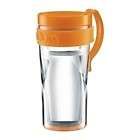 bodum h2o travel mug with clip 0 35l in orange