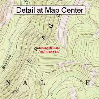 USGS Topographic Quadrangle Map   Mount McGuire, Idaho (Folded 