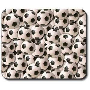  Soccer Balls Mouse Pad: Office Products