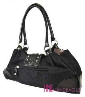   Jacquard ZEBRA Print Patchwork Stud Purse Bag Handbag SET Black  