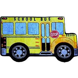 School Bus Size: 31 x 47  Fun Time Shape For the Home Rugs Area Rugs 