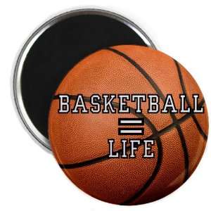  2.25 Magnet Basketball Equals Life 