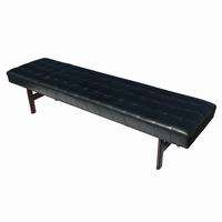 6ft Vintage Monarch Furniture Company Wood Tufted Bench  