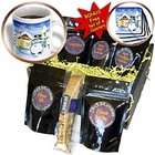 3dRose LLC Milas Art Christmas   Snowman   Coffee Gift Baskets