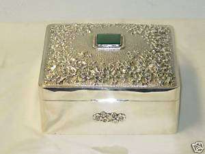 Italian jewelry box   1950   sterling silver 925  