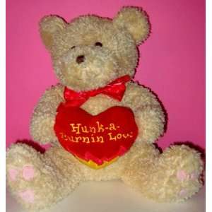   VALENTINE Plush Animal   Hunk a Burning Love Teddy Bear: Toys & Games