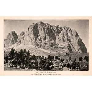   Italy Alps Tyrol Mountain   Original Halftone Print