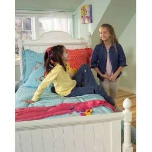   Breeze Twin Size Scroll Bed with Trundle Pull Out Unit