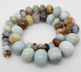 10 20mm natural ite roundel loose beads gemstone strand 15.5 