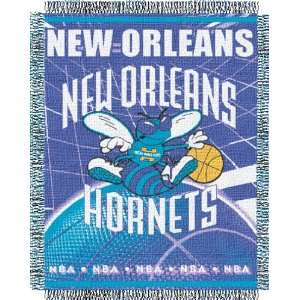  New Orleans Hornets Woven NBA Throw   48 x 60