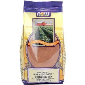 NOW Foods Organic Whey Too Good Brownie Mix, Gluten free, 16 Ounce Bag 