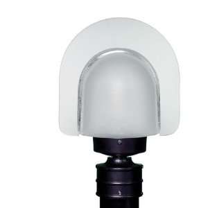  BESA 3237 Series Frost Seedy/Clear Black Outdoor 120v Post 