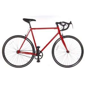  Fixed Gear Single Speed Track Bike Red: Sports & Outdoors