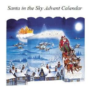  Advent Calendar   Santa in the Sky Free Standing: Sports 