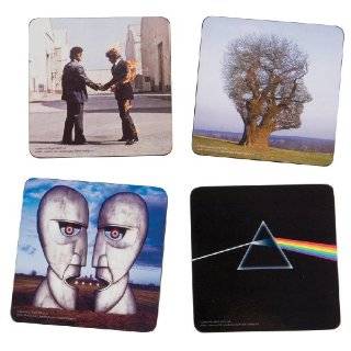 Vandor 36123 Pink Floyd 4 Piece Wood Coaster Set, Multicolored