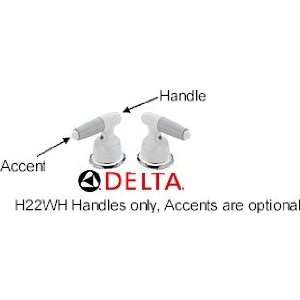  Delta Faucet H22WH Two Metal Lever Handle Kit, White: Home 