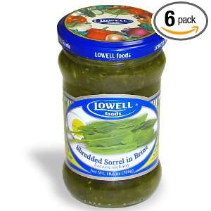 Lowell Foods Sorrel, 10.5900 Ounce Glass (Pack of 6)  