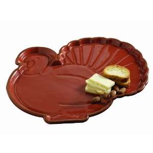 Tag Turkey Shaped Platter 