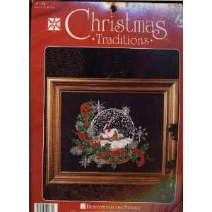  Christmas Traditions  1936 Snow Globe Cross Stitch Kit 