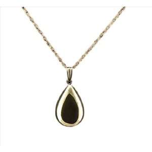  Teardrop 14kt Gold Cremation Jewelry Necklace Jewelry