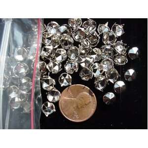 Nailheads Studs Spots: Size 30/107 (6 mm); Nickel Finish; 100 Pieces