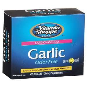  Vitamin Shoppe   Garlic Odor Free, 200 mg, 100 tablets 