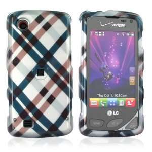  For Verizon LG Chocolate Touch Hard Case Checker Navy 