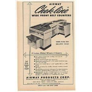  1961 Airway Chek line Store Belt Counter Trade Print Ad 