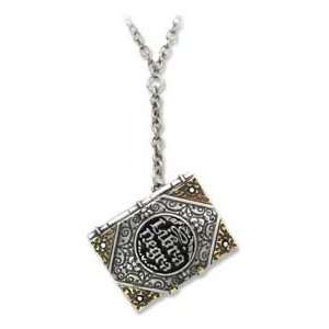    Libra Negra Locket   Alchemy Gothic Pendant Necklace: Jewelry