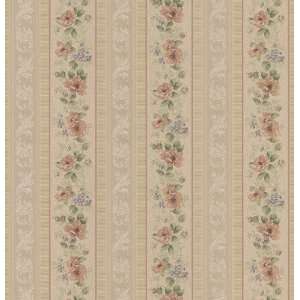 Brewster 980 69962 Mirage Silks Rose Trail Stripe Wallpaper, 20.5 Inch 