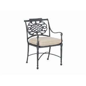   Cast Aluminum Arm Patio Dining Chair Cantera: Patio, Lawn & Garden