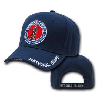 Navy Blue National Guard US Army Military Patch Baseball Ball Cap Hat 