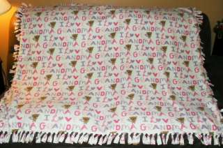 Love Grandma No Sew Fleece Blanket (58 x 50)  