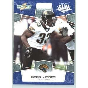   Greg Jones   Jacksonville Jaguars   NFL Trading Card in a Prorective
