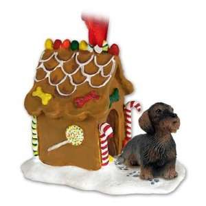  Dachshund (Wire Haired) Gingerbread House Ornament