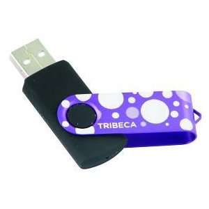  Tribeca, TRIB Tribeca Swivel 4GB Purple Polka Dot FV01331 