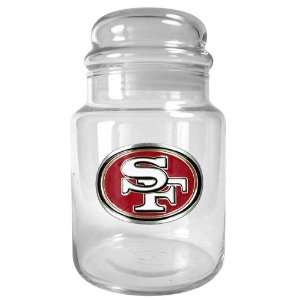   49ers NFL 31oz Glass Candy Jar   Primary Logo: Everything Else