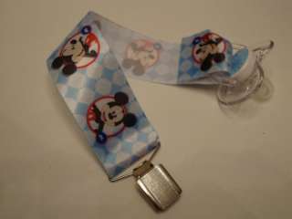 New Baby Mickey Mouse Disney Pacifier Holder Clip Gift  