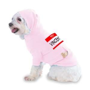  my name is VINCENT Hooded (Hoody) T Shirt with pocket for your Dog 