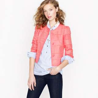 Cropped fray jacket   novelty   Womens blazers & outerwear   J.Crew