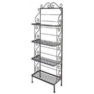  24 Inch Classic Bakers Rack, Black, 24W x 13D x 71H Inches 