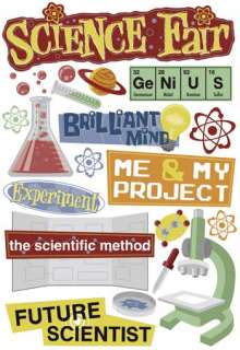 SCIENCE FAIR Stickers Karen Foster Scrapbooking Project  