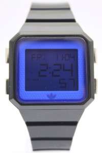 Adidas Peachtree Black Blue Digital Chronograph Date Watch 40mm x 40mm 
