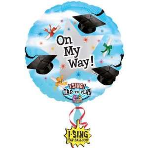  On My Way Graduation Sing a Tune 28 Mylar Balloon Toys & Games