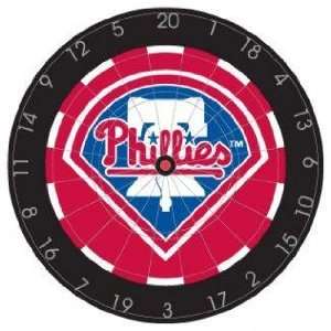   Phillies 18in Bristle Dart Board  Game Room: Sports & Outdoors