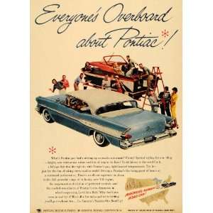 1957 Ad Pontiac Motor Division GM Corp Blue Automobile 
