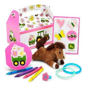    John Deere Pink Party Favor Box Party Supplies Toys & Games