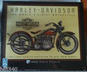 Harley Davidson 1933 74 Big twin model 1000 piece puzzle never used 